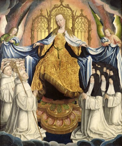 La Virgen protegiendo la Orden de Citeaux de Jean the Elder Bellegambe